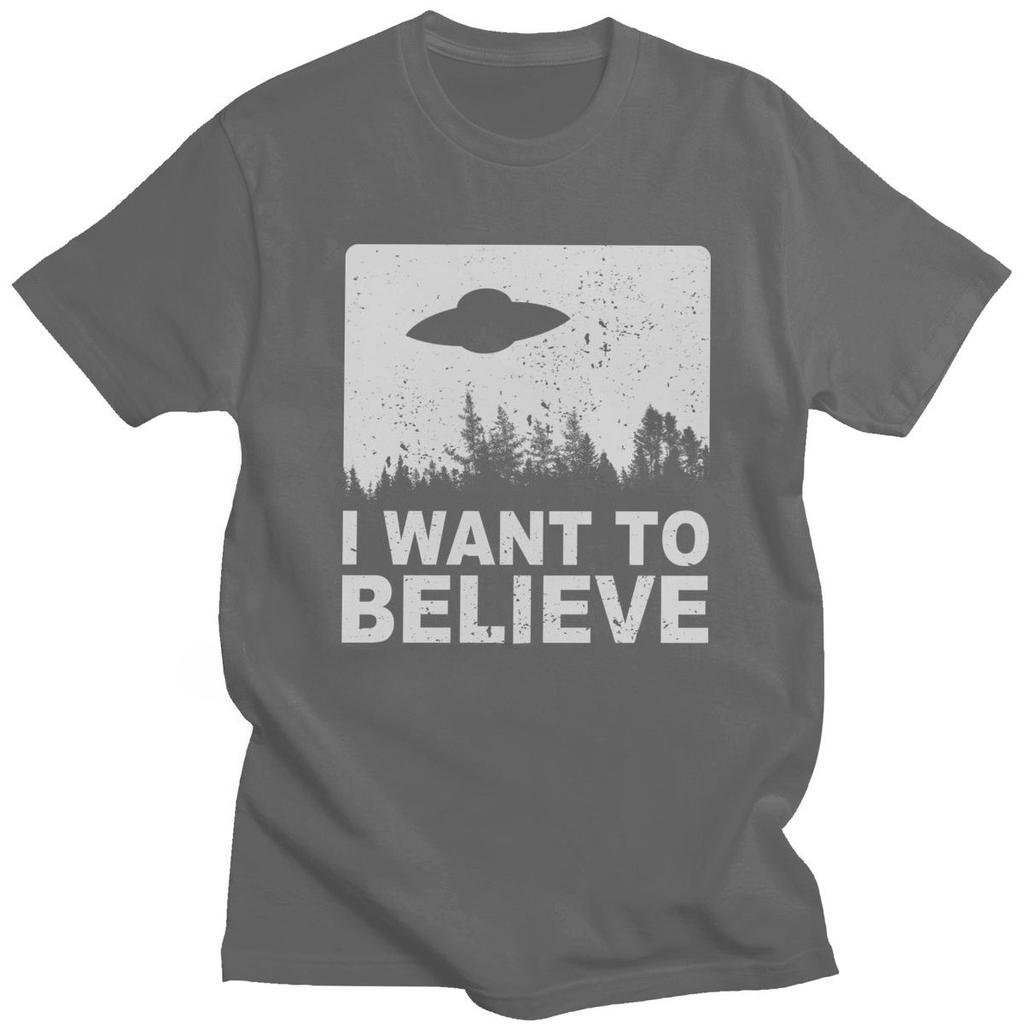 2026 Stylish Male The X Files I Want To Believe T-shirt Men Women O-Neck T Shirt Alien UFO Area 51 Tshirt Animal Harajuku Streetwear Short Sleeve Tee