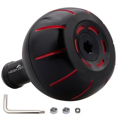 HEIGHTEN Reel Handle Knob SHIMANO DAIWA Universal Ty A Ty S Gear Series Black Red 38mm 888