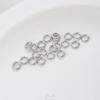 Durable White Gold Open Jump Rings for Handmade Jewelry - O-Rings, DIY Bracelets, Earrings, Basic Materials