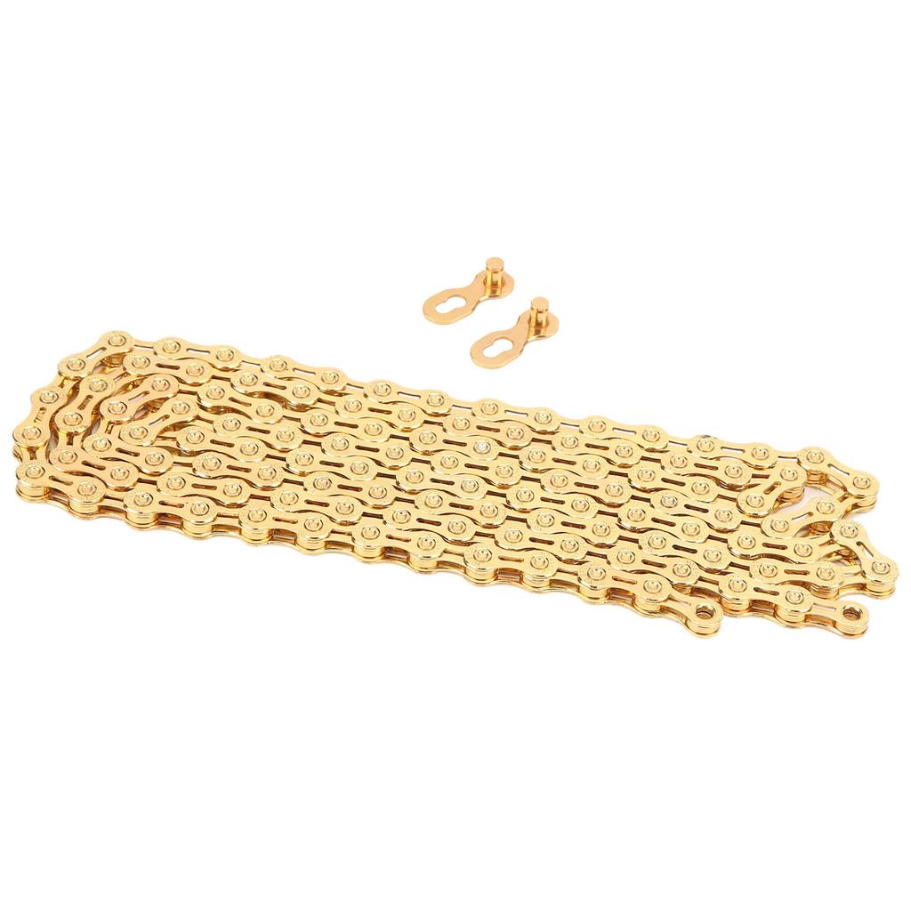VG Sports Mountainbike 10-fach Kette 116 Glieder 1/2inx11/128in Fahrradkette Gold