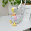 Big White Goose Messenger Bag New Cartoon Cute Duck Shoulder Bag Soft Cute Girl Plush Doll Satchel