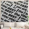 Graffiti Abstract Tags Wall Tapestry Letters Without Meaning Hand Street Wall Hanging Large Tapestry Decoration Polyester Fiber