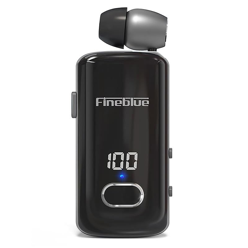 

Docooler Clip-on stereo headphones, digital display fast charging, portable single headset headphones earphones in-ear business Earphones, clip-on