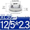Synchronous Pulley XL, 30 Teeth, BF Type, Groove 11mm, Keyway Bore 5-25mm, Boss with Setscrew