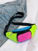 Borsa a tracolla alla moda per donna, marsupio, colore a blocchi, zaino da petto, per sport all'aperto, equitazione, marsupio Phe
