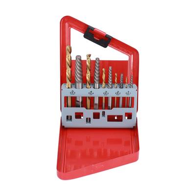 10Pcs Screw Extractor Drill Bit 4241 HSS Left Hand Damaged Bolt Stud Removers Hardware