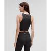 Lululemon Softy Suedey Crewneck Cropped Tank Top Black Black