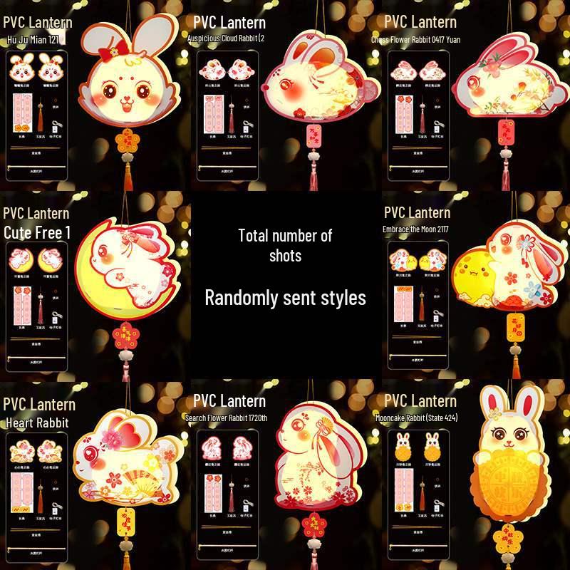 Children's Handheld Glowing Jade Rabbit Lanterns - Mid-Autumn Festival Decoration
