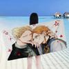 Japanses Cartoon Given Anime Beach Swimming Towel Soft Absorbent Washcloth Children's Gifts for Kids Travel Camping Gym