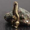 1 Pcs Animal Statue Ornament Home Brass Monkey Figurine Animal Statue Ornament Home Office Desk Decor Brass Monkey Figurine