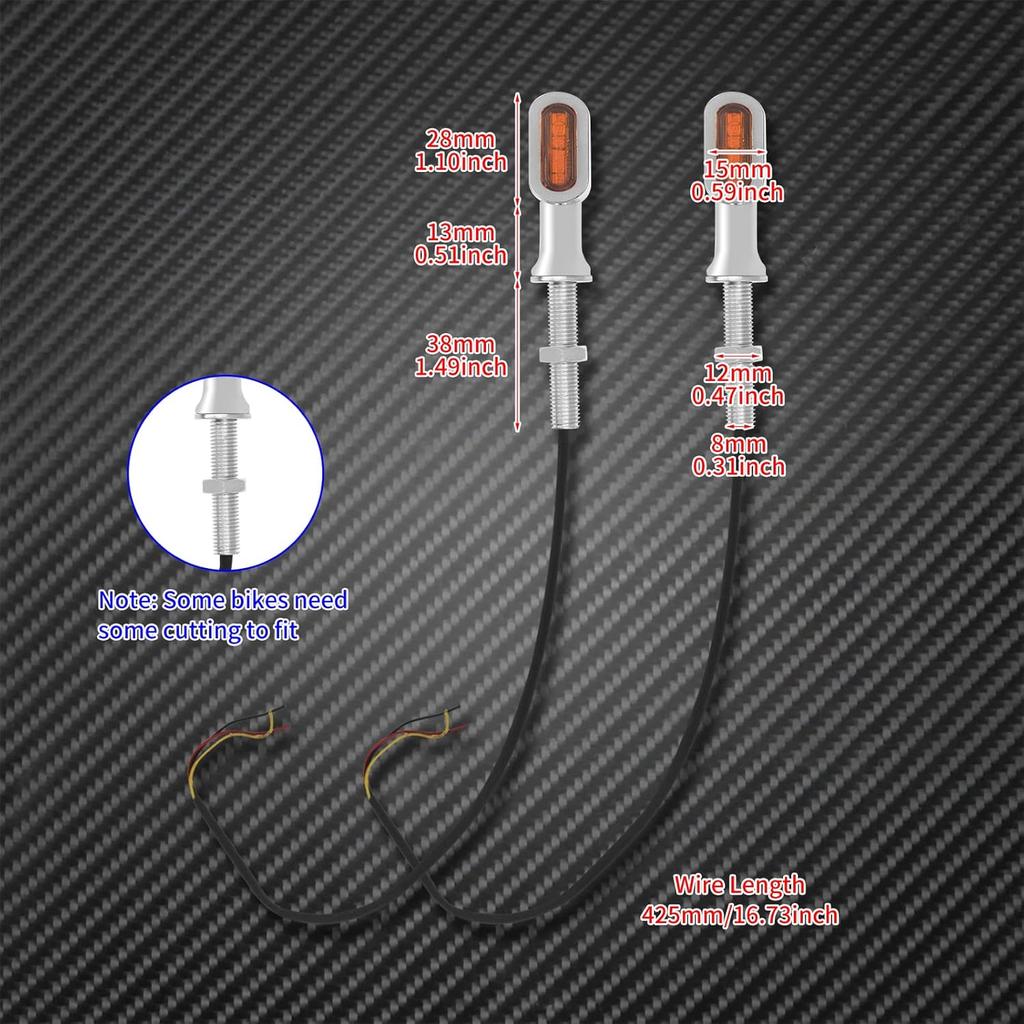 Motorcycle LED Turn Signal Light Running Rear Indicators Mini Lights Fit for Harley Touring Road King Street Gilde Electra Glide Softail Dyna