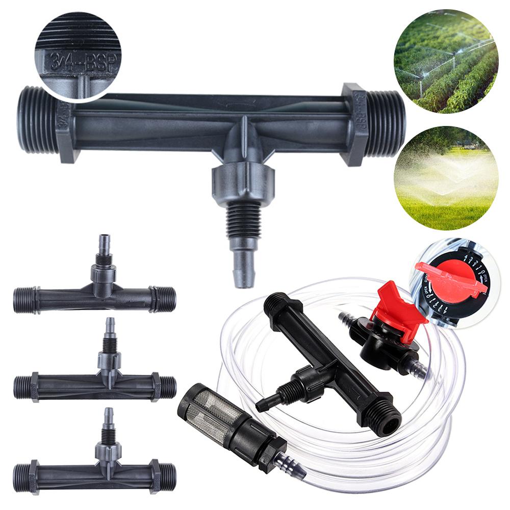 Male Thread Venturi Fertilizer Injector 1/2" 3/4" 1" Irrigation Drip Device Water Tube Emitter