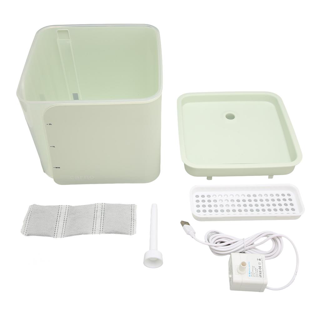 Automatischer Haustier-Trinkbrunnen Leise USB-betrieben 2L Fassungsvermögen Katzentrinkbrunnen für Welpen