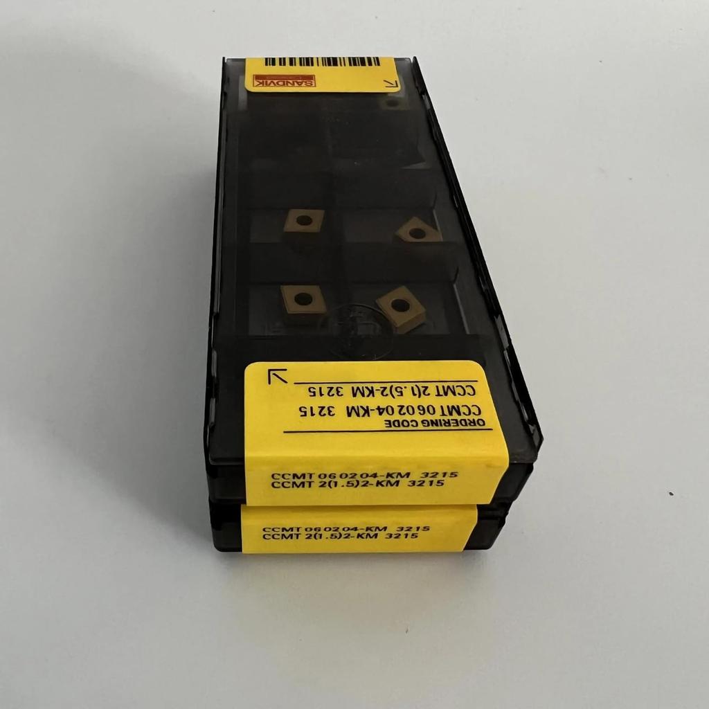 Original Sandvik / CCMT060204-KM 3215 Carbide CNC Blade 10 PCS
