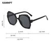 Fashion Butterfly Decoration Women's Shades Multi Color Gradient Designer Sunglasses Oversize Trendy Brand Sun Glasses