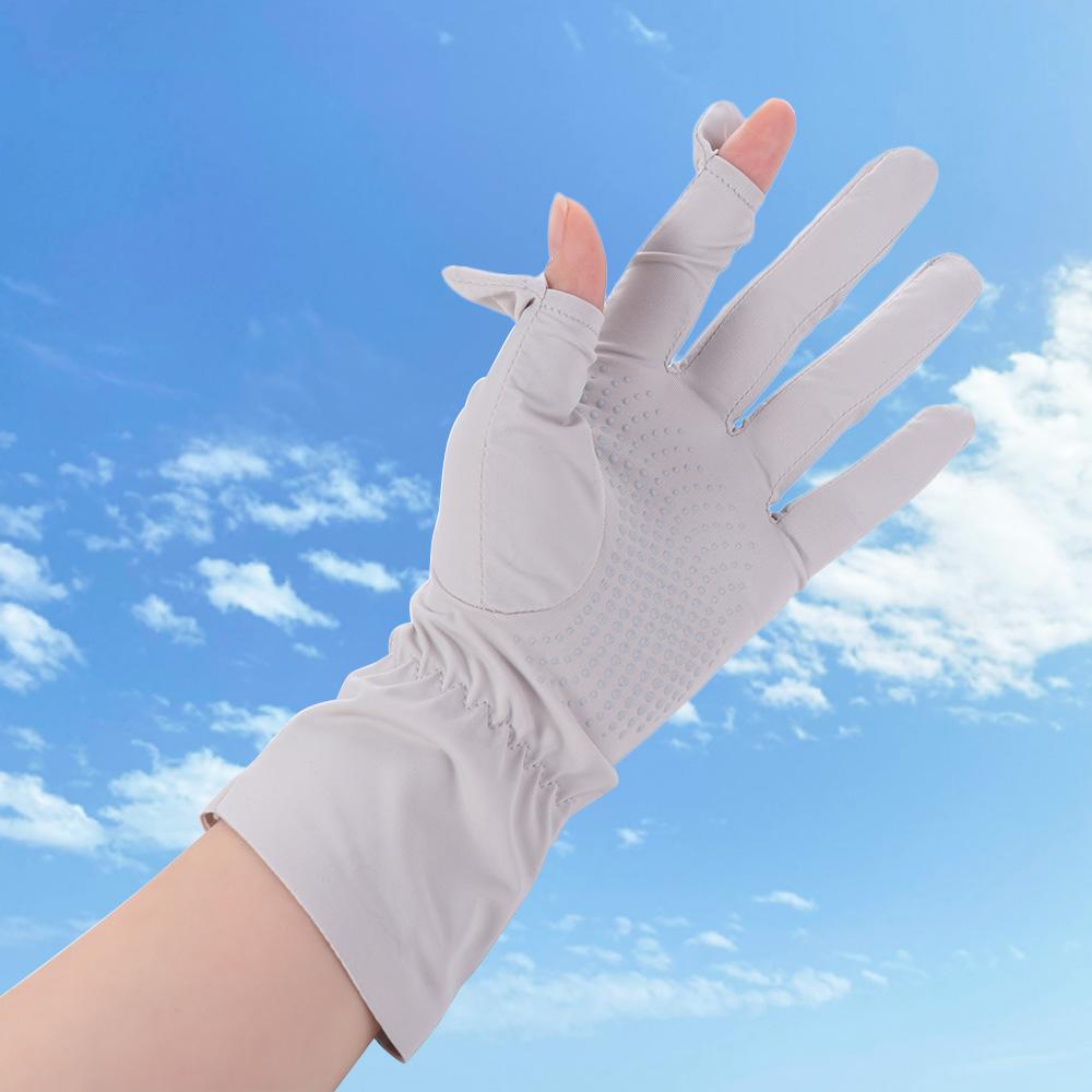 Ice Silk Long Sunscreen Gloves Elastic Cycling Driving Gloves Summer Outdoor Cycling