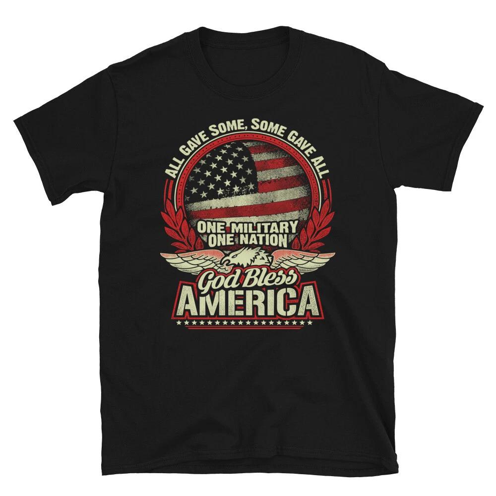 Veteran God Bless America 2nd Amendment Freedom T-Shirt S