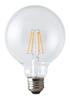 LED Ball Bulb, Filament Type LDG4L-GC40W-TM, Clear.