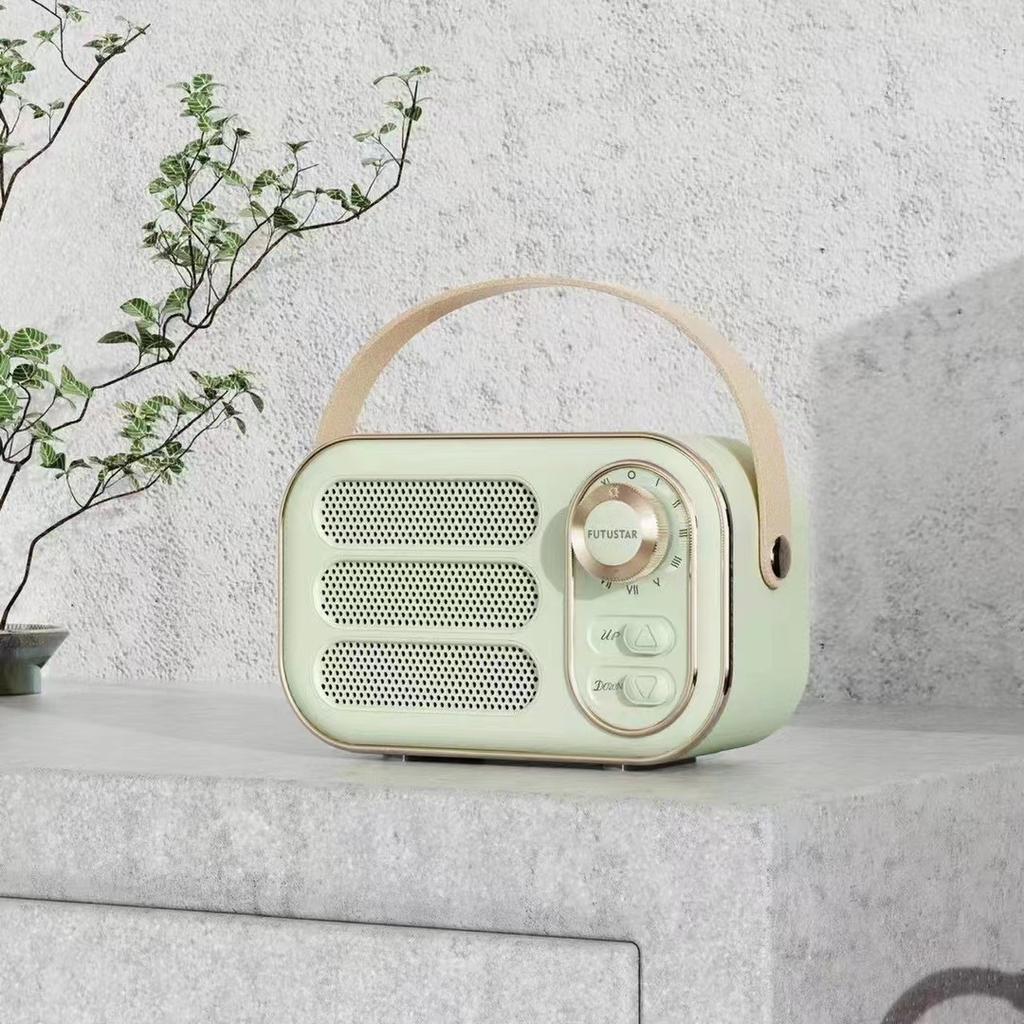 Retro Bluetooth Speaker Creative USB Mini Outdoor U Disk TF Card with FM Gift Portable Small Speaker