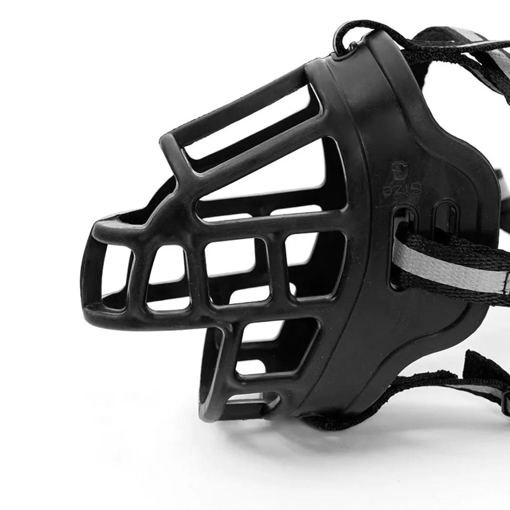 

Dog Muzzles Soft Silicone Basket Muzzle with Reflective Stripes Allows Panting Drinking Prevents Unwanted Barking Biting Chewing