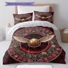 Magictools Pattern Bedding Quilt Set Quilt Cover Pillowcase Home Decoration Birthday Gift (1 * duvet cover + 2 * pillowcase, without core)