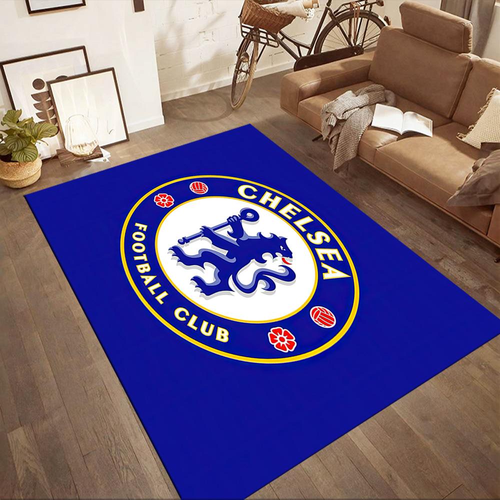 Love Chelsea Football Club Logo Square Rugs Are a Great Choice for Living Rooms, Bedrooms, Home Décor, and As Gifts.