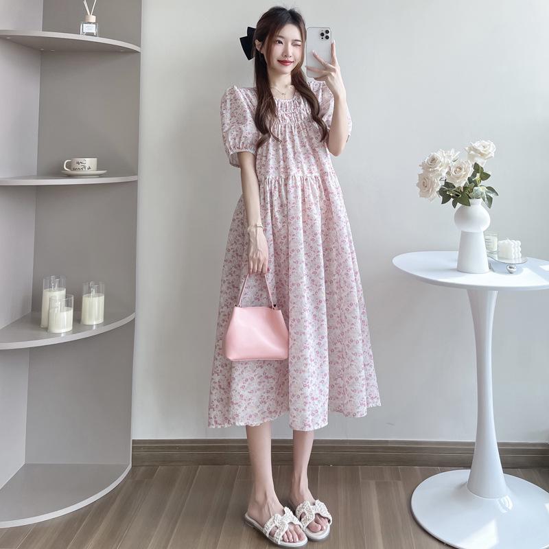 2026 Floral Summer Maternity Dress - Sweet and Elegant Design Large