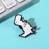 Dinosaur Brooches Pixel Style Lapel Badges Gift Enamel Pins  Kids Friends