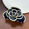 Medium Stylish Size Acetate Hair Clip Featuring Delicate Camellia Flower For Women Fashionable