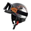 Cycking Japanese Vintage Half Helmet Open Motorcycle Helmet Scooter Skateboarding Unisex Common Muffler