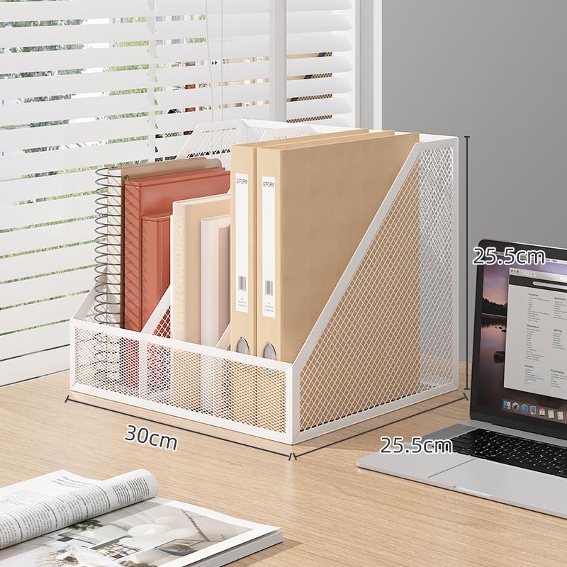 Metal Office Desk File and Bookshelf Organizer