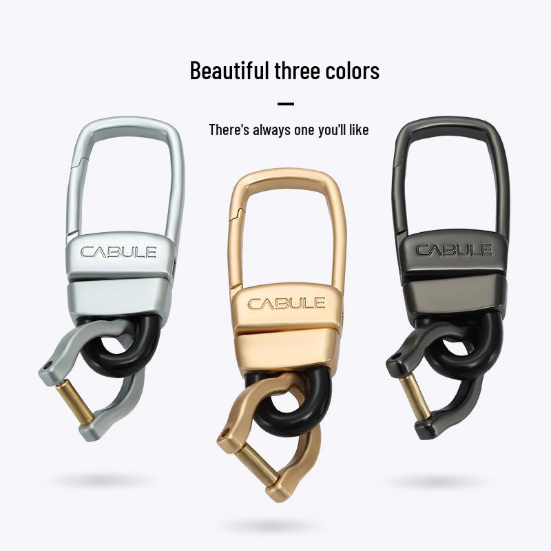 Cabron Universal Zinc Alloy Keychain with Small Horseshoe Buckle, Ideal for All Key Bags