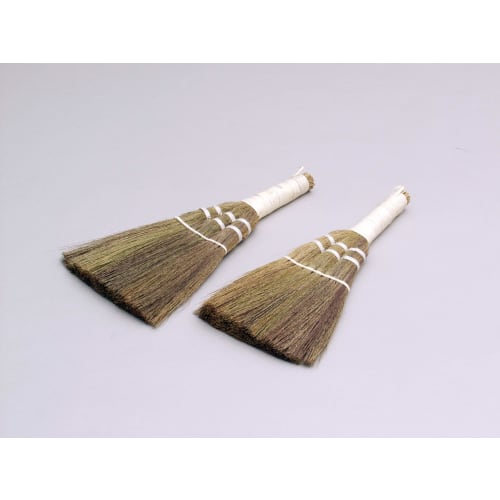 Sakai Sangyo Dokodemo Broom Set of 2, Approx. 17, 27, and 2.2cm, Mini Broom, Mini Size, Indoor, Camping, Hand Broom