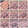 30 Styles Women Fashion Simple Handmade Earrings Geometric Swirl Triangle Teardrop Pendant Dangle Earrings