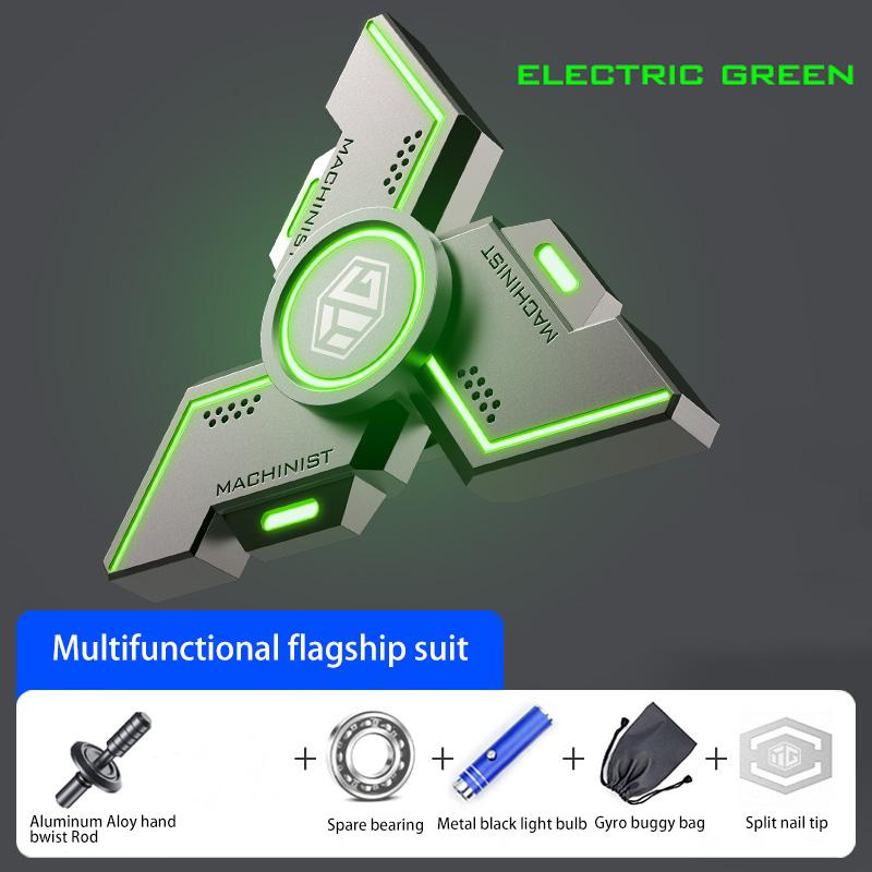 User Stress Stress Ease Figets Plaything Fidgeting Spinner Metal Alloy Gyro Luminous Hand Stress Relief Toy Boy Adults Gifts