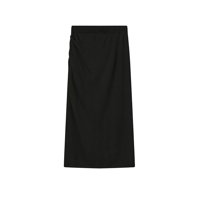 Fila White Fashion Simple Classic Versatile Comfortable Elegant Relaxed Woven Casual Long Skirt Women skirts F51W623301FBK