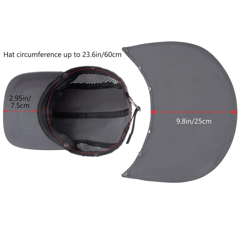 Bassdash Fishing UV Baseball Cap for Men and Women Quick-Drying Hat, Lightweight, Protection,
