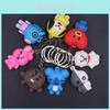 Rozkošná akrylová klíčenka Bt21 Anime Kreslená Kawaii Přívěsek Dárek Módní Design Odolný Materiál