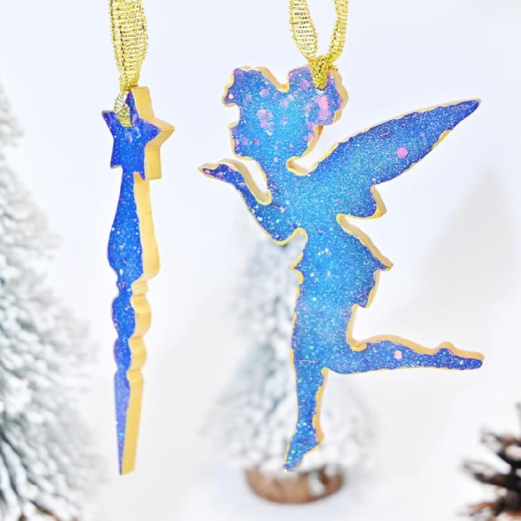 Animal Pendant Hanging Molds Keychain Desktop Ornament Molds Jumping Deer Sheep Bear Silicone Mould Craft Supplies