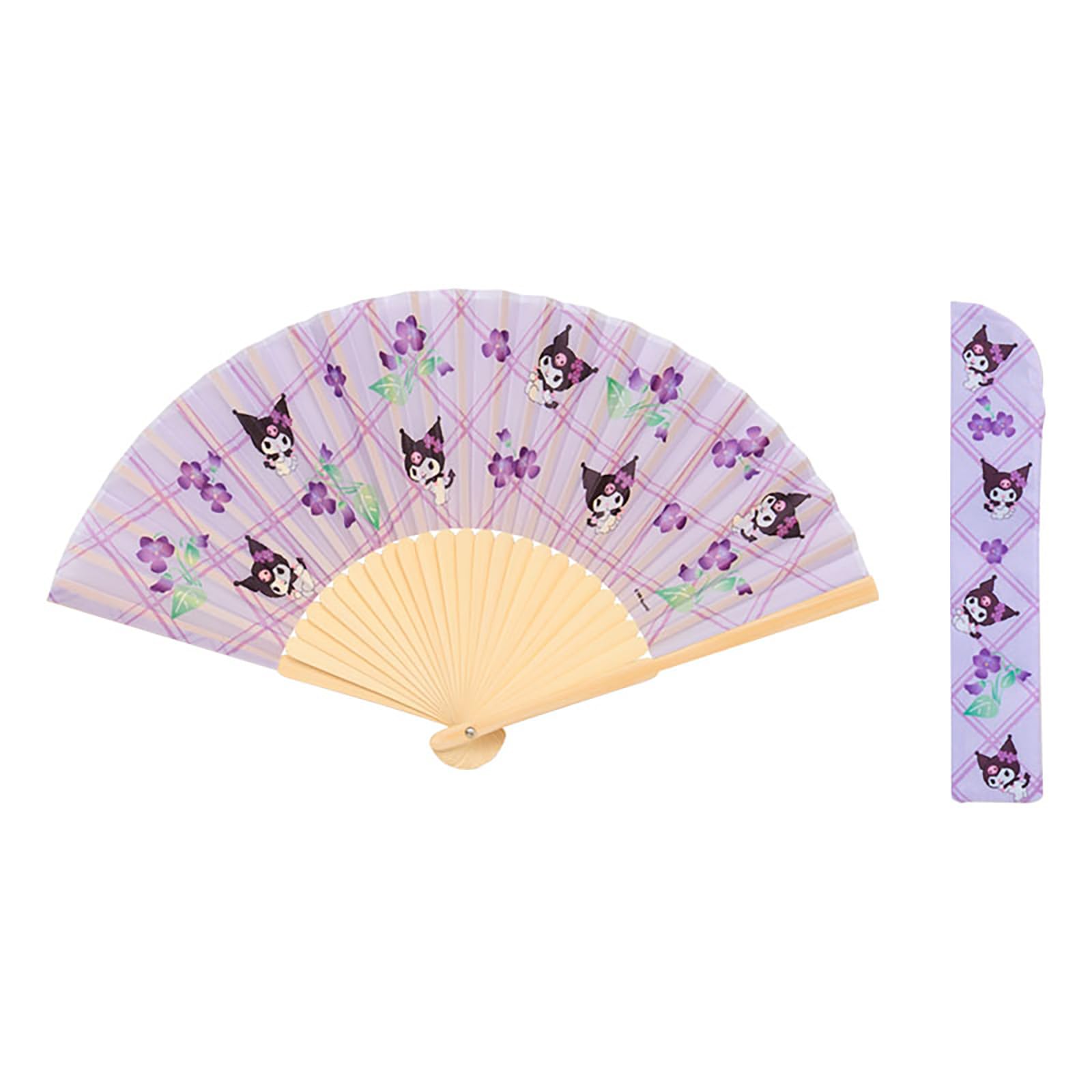 Sanrio Kuromi Folding Fan with Case 835986 (SANRIO)