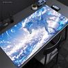 Pink Fox Large Gaming Mousepad XXL Gamer Mouse Pad Office Long Table Accessories Mouse Mat Kawaii Nine-tailed Fox Desk Mat Xxl
