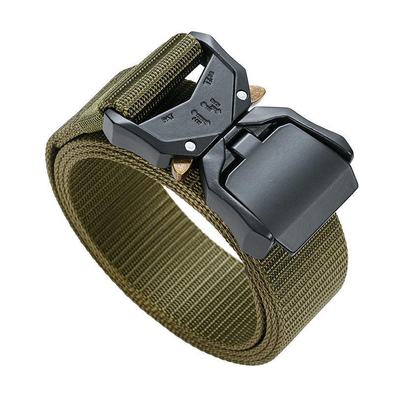 Men's Quick-Release Nylon Tactical Belt with Alloy Buckle