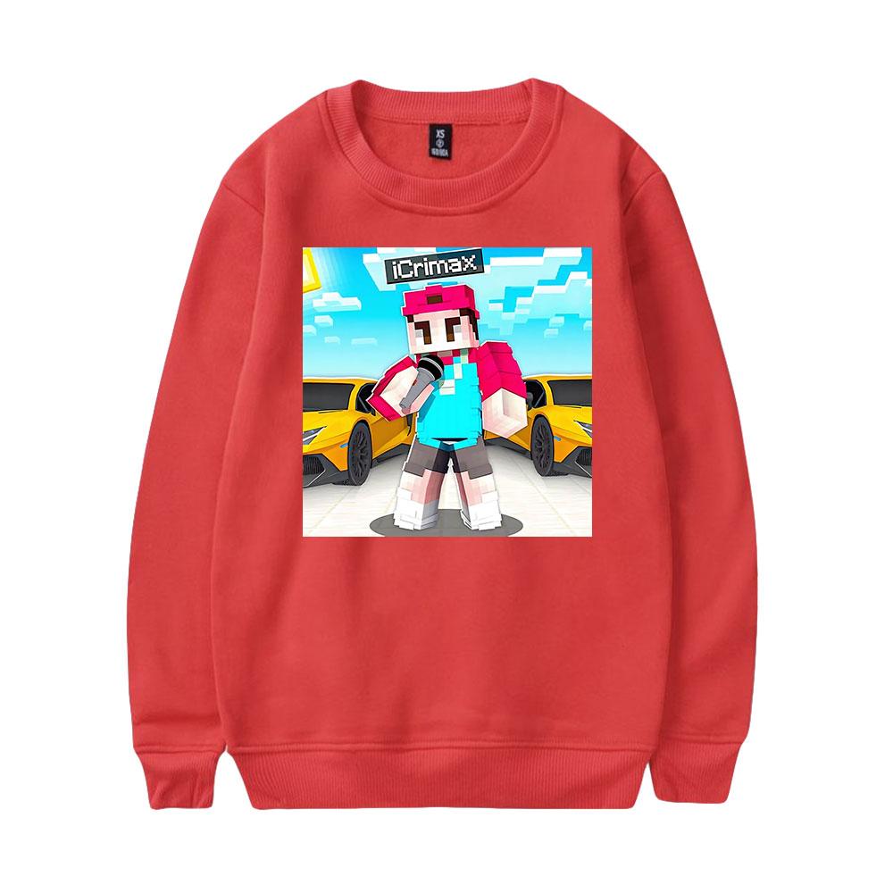 Icrimax Round Neck Sweater Men/Women Kawaii Hoodie Streetwear Sweatshirts Fashion Tops Casual Teenager Cloth