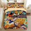 Японское Аниме Dragon Ball Постельное Белье Гоку Супер Сайян Пододеяльник Наволочка 2/3шт 3D Принты для Подростков Покрывало