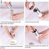 2 In 1 Salt and Pepper Grinder Manual Stainless Steel Salt Pepper Mill Herb Spice Grinder Shakers Bottles Kitchen Tools
