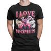 Hazbined Hoteled I love women T Shirt for Men 100% Cotton for Male T-Shirts Round Collar  Tees Short Sleeve Tops Plus Size