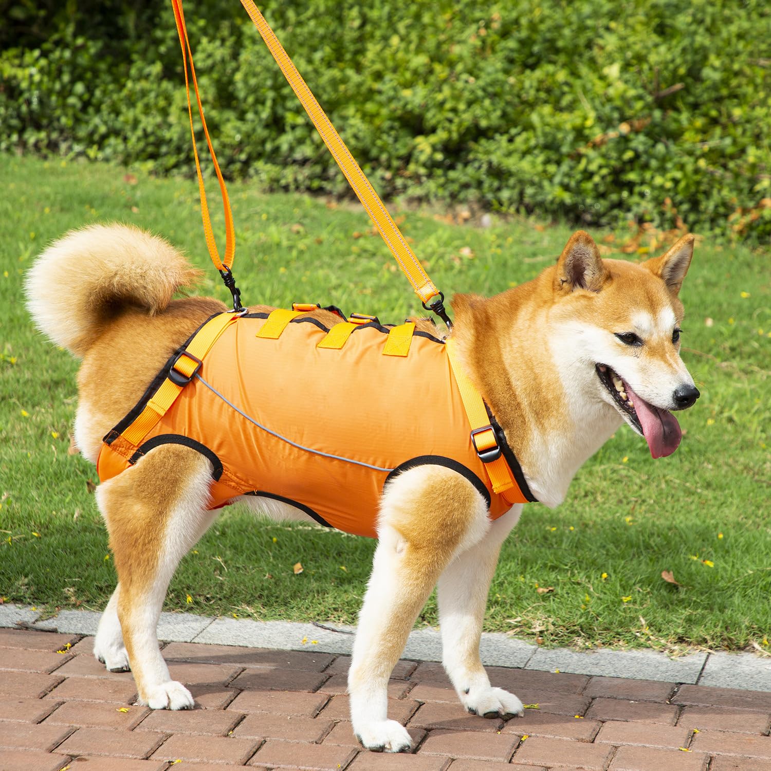 

SHINIQLORA Dog Care Walking Aid for Senior Support Harness for Walking Makes Walking Easier for Toilet Assists with Getting in and Out of Cars and оранжевый