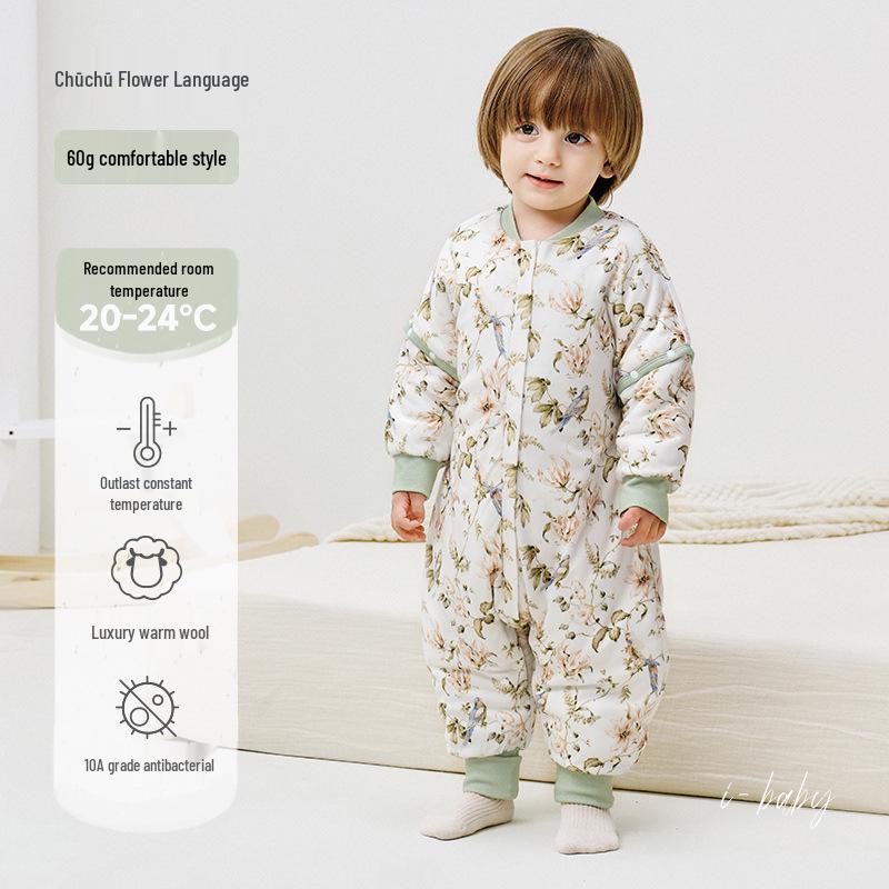 iBaby Wool Baby Sleeping Bag - Autumn/Winter Anti-Kick Quilt