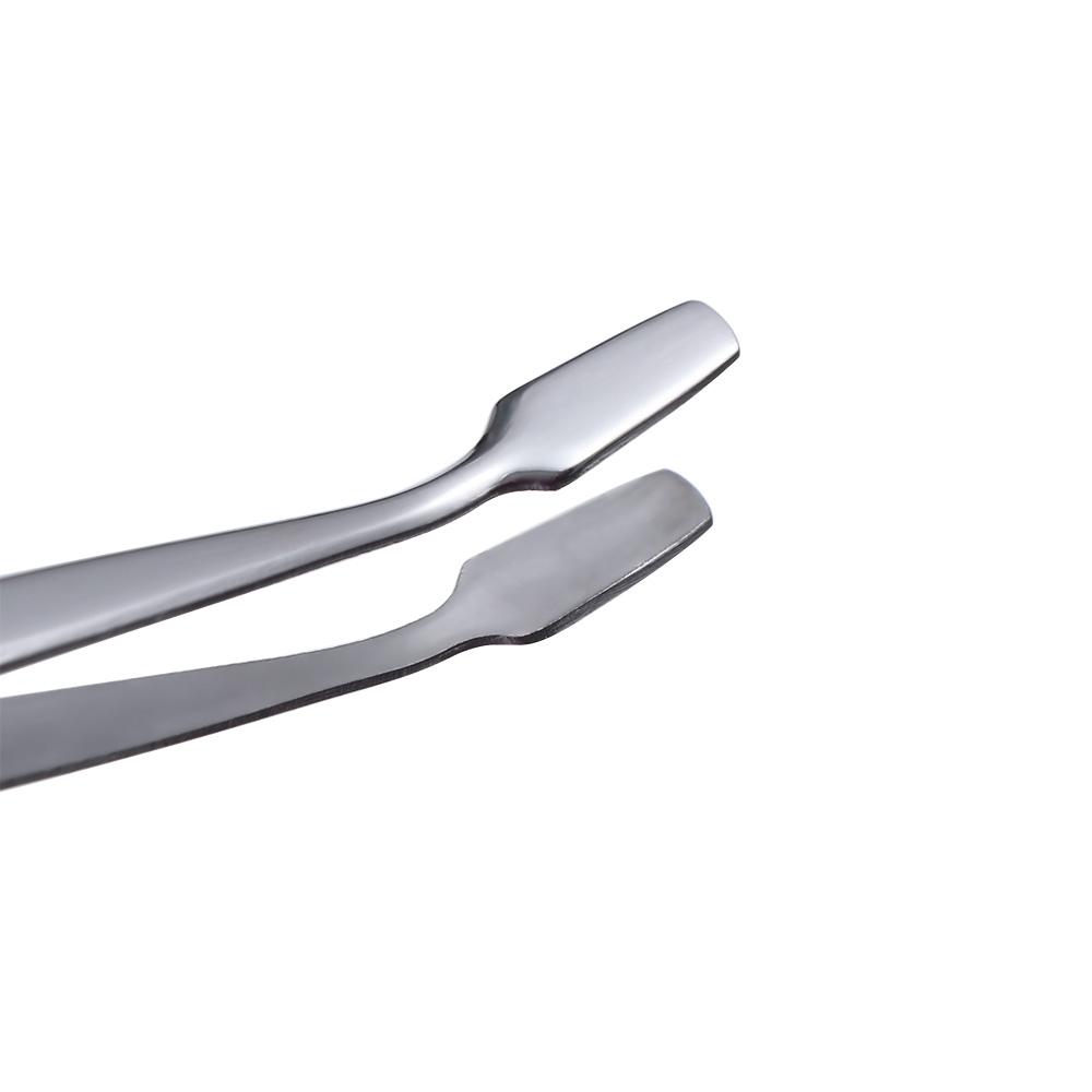 Straight/Elbow Flat Mouth Eyelashes Tweezers False Eyelashes Applicator  Makeup Tools