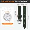 [uxcell] Leather Watch Band 19mm Vintage Style Quick Release Stainless Steel Butterfly Buckle Unisex Green